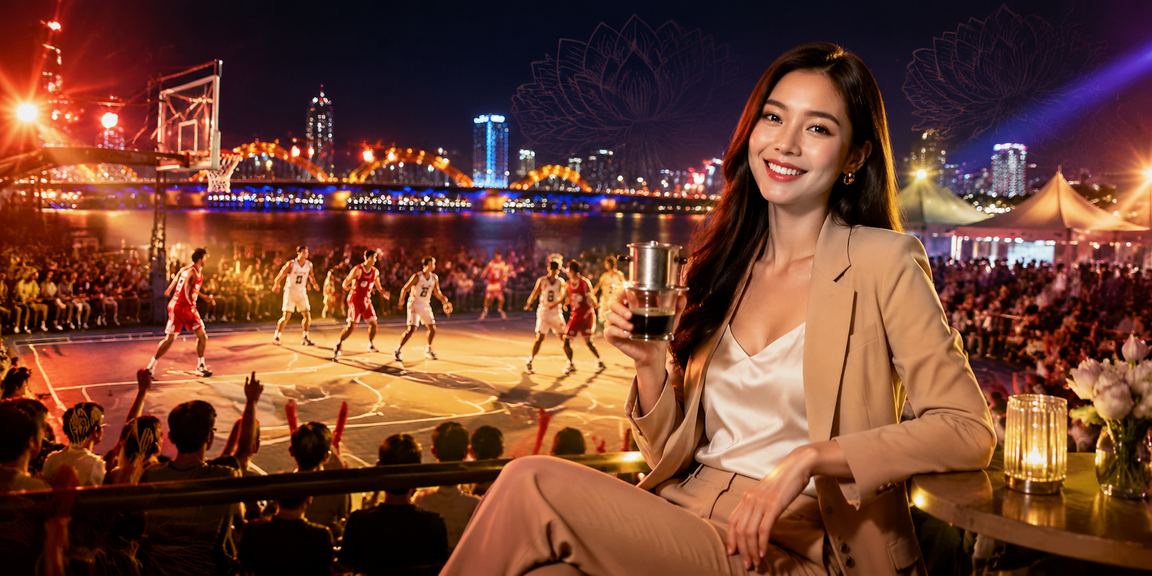 Người trẻ Đà Nẵng xem cá cược bóng rổ tại quán cà phê buổi tối